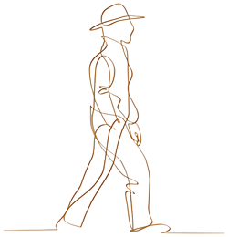 Logo de l'Homme qui marche partout